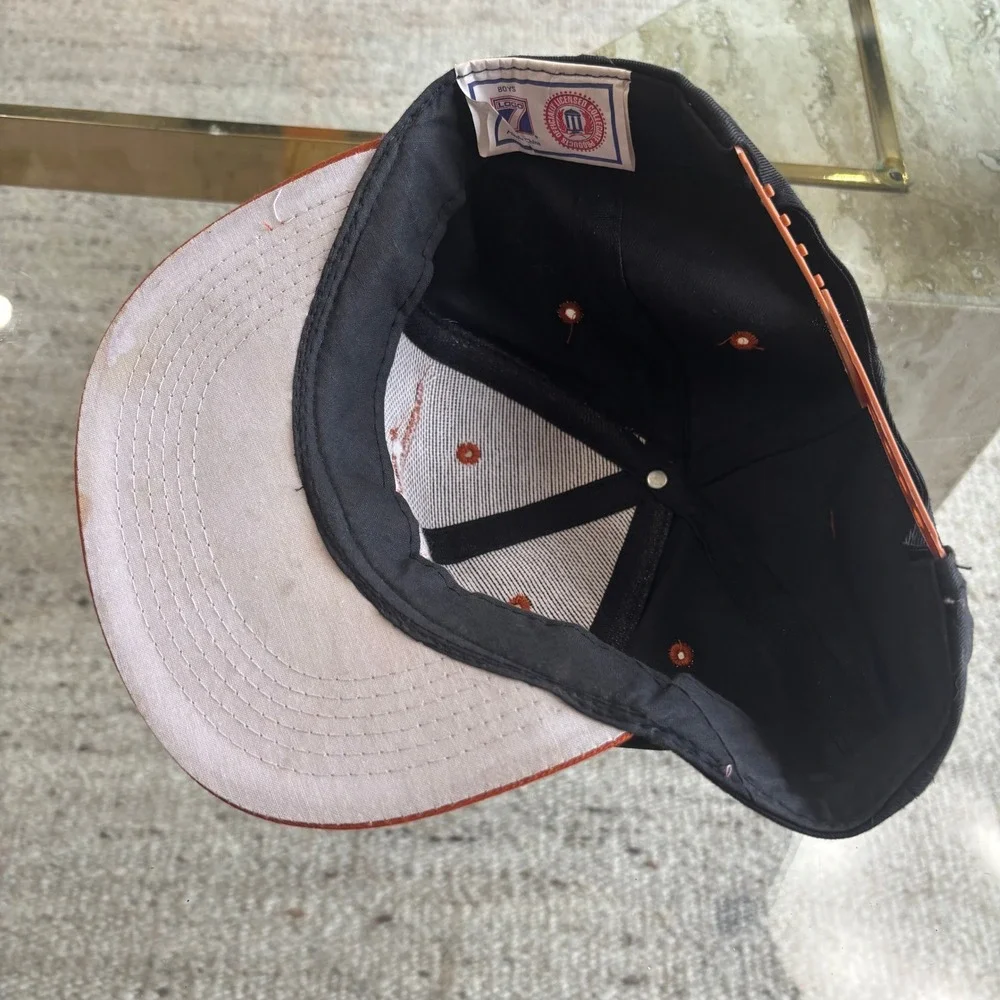 Logo 7 Texas Longhorns Hat Boys OSFM Black Orange Good Snapback Cap